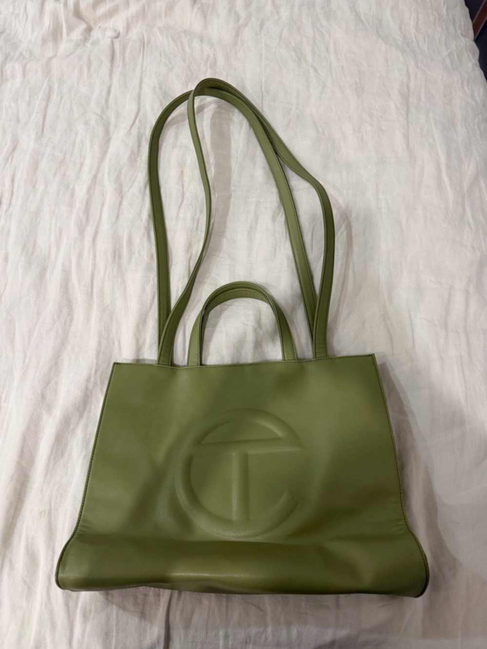 Telfar Olive Green Large Shopping Tote